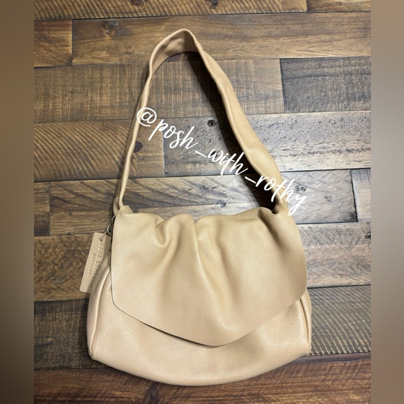 Topshop Ruched Leather Bag - Picture 2 of 10